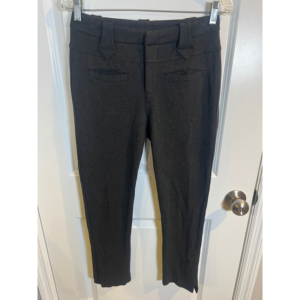 Cabi Womens Dress Pants Pointed Belt Loops Charcoal Gray Size 2